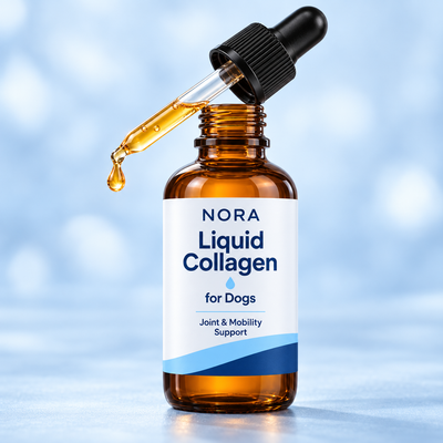 NORA amber glass bottle and liquid dropper